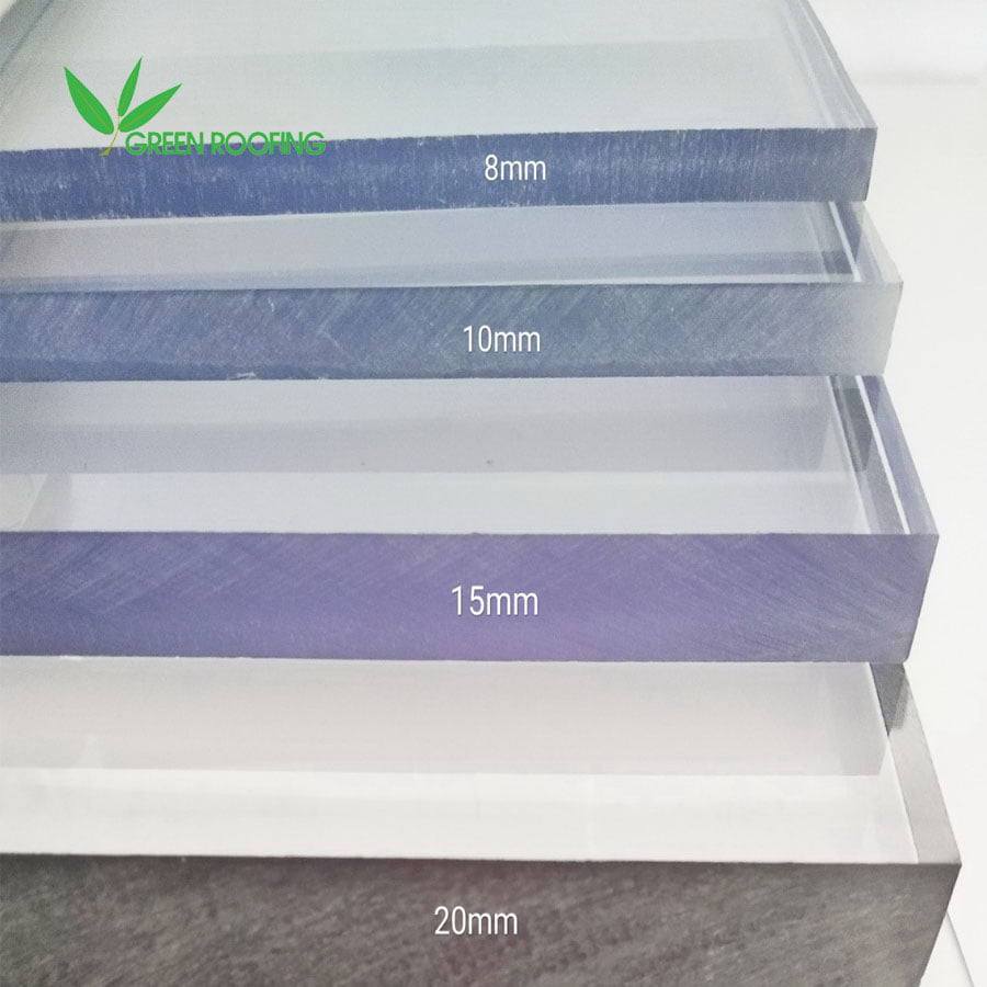 tấm tản sáng, tấm polycarbonate, tấm poly đặc, tấm poly rỗng, green roofing