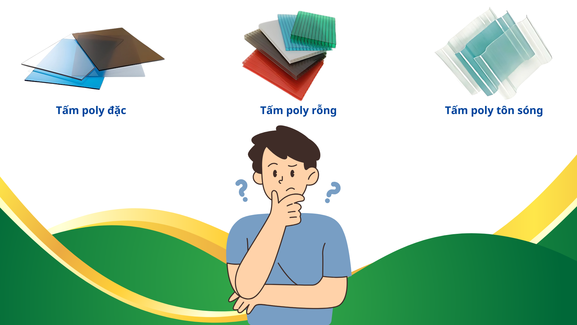 tấm polycarbonate, tấm poly, Green Roofing, chi phí, vật liệu xây dựng, tấm poly đặc ruột, mái che, vách ngăn, giếng trời 
