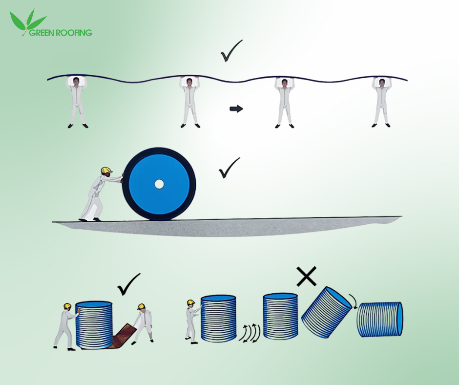 công ty green roofing vận chuyển tấm tôn sáng, vách ngăn lấy sáng, nhựa petg