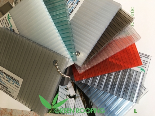 LÀM MẶT DỰNG BẰNG TẤM POLYCARBONATE RỖNG.